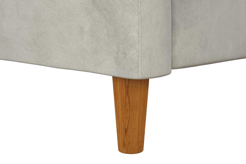 Celine 3-sits Divansovesofa Fløyel/Lysegrå - Dorel Home - Møbler - Sofaer - Sovesofaer - Sovesofa divan