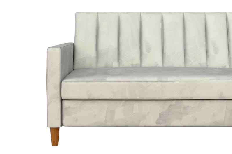 Celine 3-sits Divansovesofa Fløyel/Lysegrå - Dorel Home - Sovesofa divan - Fløyel sofaer - Sovesofaer