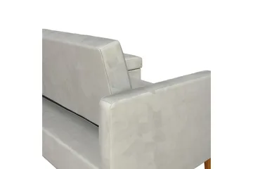 Celine 3-sits Divansovesofa Fløyel/Lysegrå - Dorel Home - Møbler - Sofaer - Sovesofaer - Sovesofa divan