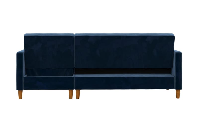 Celine 3-sits Divansovesofa Fløyel/Marineblå - Dorel Home - Møbler - Sofaer - Sovesofaer - Sovesofa divan