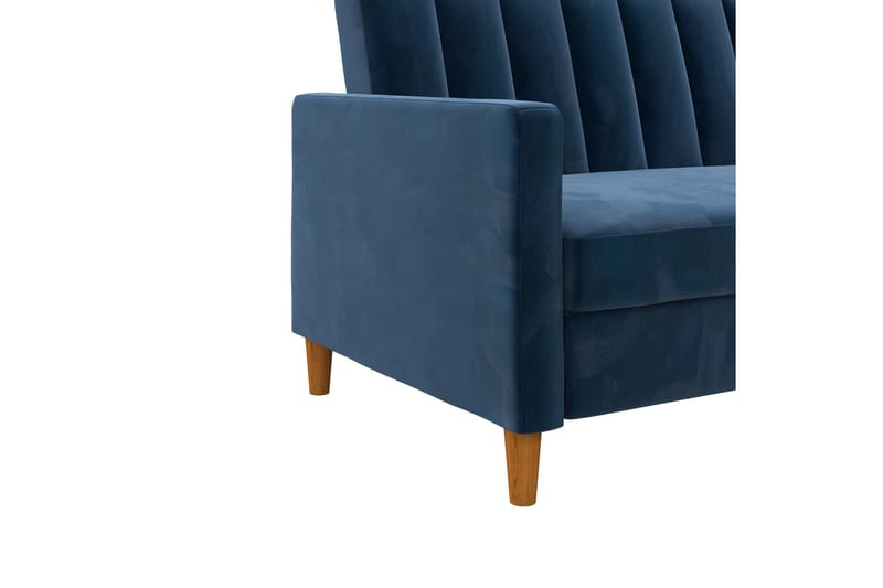 Celine 3-sits Divansovesofa Fløyel/Marineblå - Dorel Home - Møbler - Sofaer - Sovesofaer - Sovesofa divan