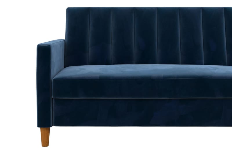 Celine 3-sits Divansovesofa Fløyel/Marineblå - Dorel Home - Møbler - Sofaer - Sovesofaer - Sovesofa divan