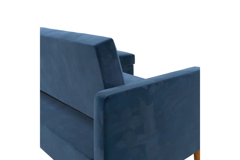 Celine 3-sits Divansovesofa Fløyel/Marineblå - Dorel Home - Møbler - Sofaer - Sovesofaer - Sovesofa divan
