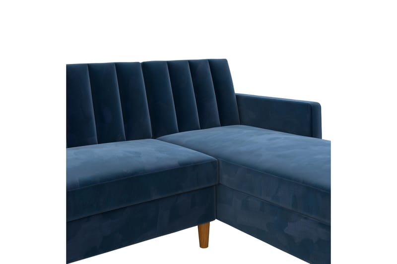 Celine 3-sits Divansovesofa Fløyel/Marineblå - Dorel Home - Møbler - Sofaer - Sovesofaer - Sovesofa divan