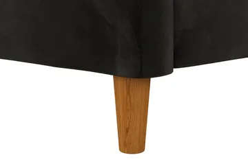 Celine 3-sits Divansovesofa Fløyel/Svart - Dorel Home - Møbler - Sofaer - Sovesofaer - Sovesofa divan