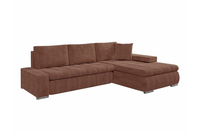 Cerys 3-seters Hjørnesofa - Brun - Møbler - Sofaer - Sovesofaer