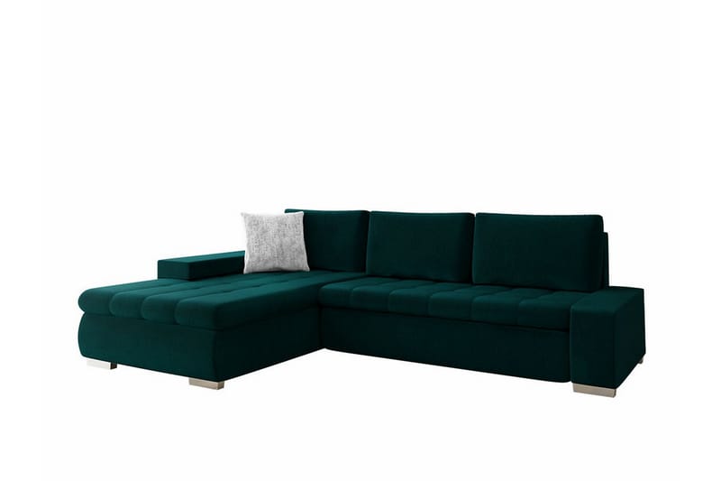 Cerys 3-seters Hjørnesofa - Grøn - Møbler - Sofaer - Sovesofaer