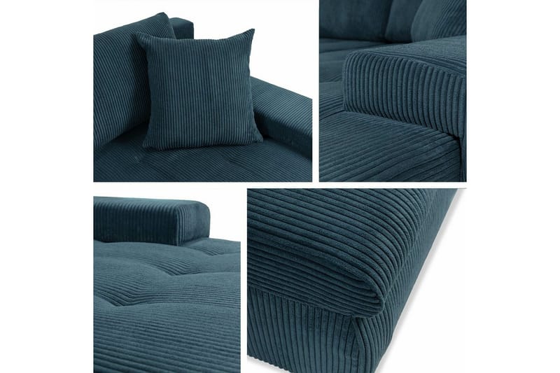 Cerys 3-seters Hjørnesofa - Grøn - Møbler - Sofaer - Sovesofaer