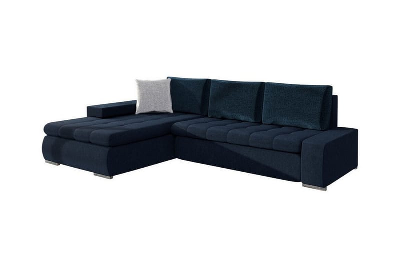 Cerys 3-seters Hjørnesofa - Mørkeblå - Møbler - Sofaer - Sovesofaer