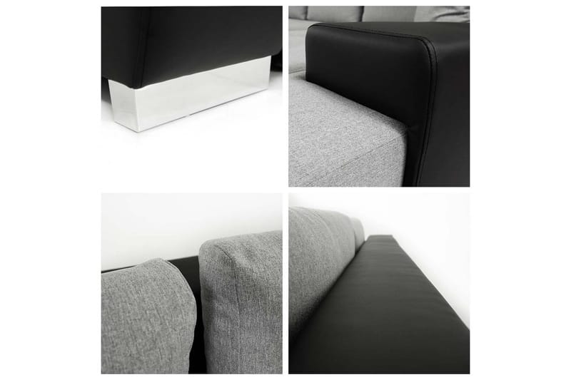 Cerys 3-sits Hörnbäddsoffa NO_BRAND Dark pink - Møbler - Sofaer - Sovesofaer