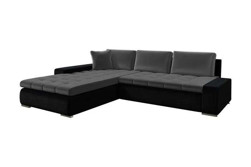 Cerys Hjørnesofa, Svart/Grå