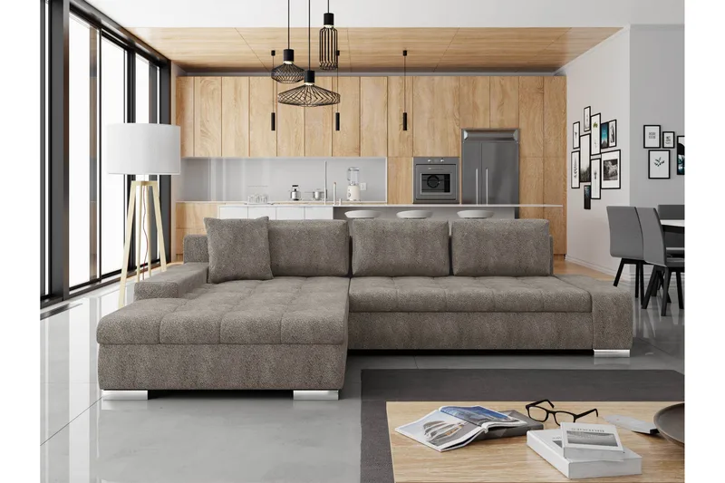 Cerys Sovesofa Med 3-Seters Divan, Beige