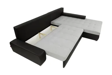 Cerys Sovesofa Med 3-Seters Divan - Oransje - Møbler - Sofaer - Sovesofaer