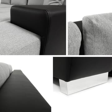 Cerys Sovesofa med sjeselong 4-seter - Grå - Møbler - Sofaer - Sovesofaer