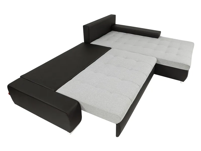 Cerys Venstre L-formet Sovesofa 140x252 cm med Oppbevaring i Stoff - Beige - Møbler - Sofaer - Sovesofaer