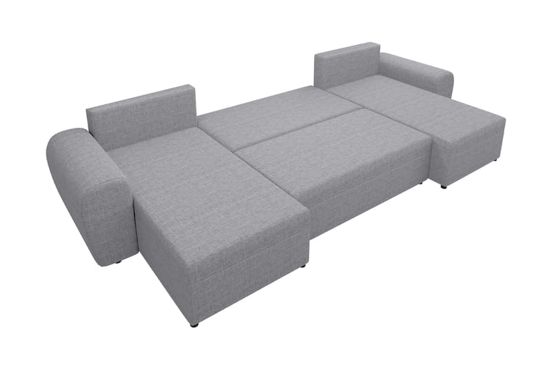 Chameli Sovesofa med Dobbel Sjeselong 4-seter - Mørkegrå / Lysegrå - Møbler - Sofaer - Sovesofaer