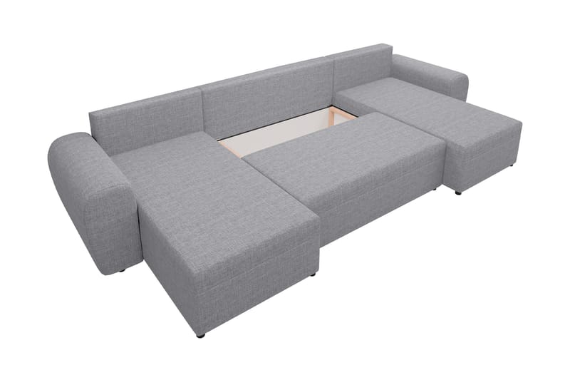Chameli Sovesofa med Dobbel Sjeselong 4-seter - Mørkegrå / Lysegrå - Møbler - Sofaer - Sovesofaer
