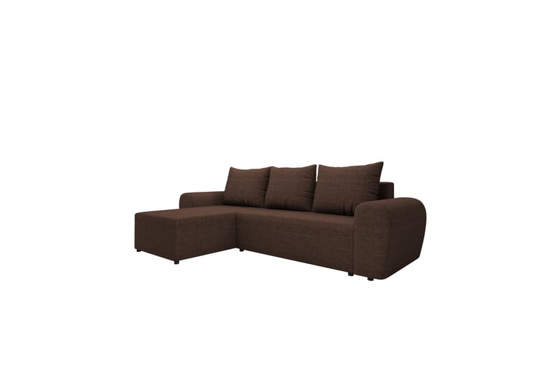 Chameli Sovesofa med Sjeselong 3-seter - Brun - Møbler - Sofaer - Sovesofaer