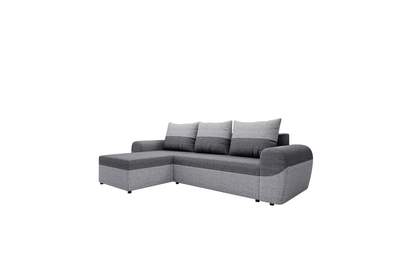 Chameli Sovesofa med Sjeselong 3-seter - Lysegrå / Mørkegrå - Møbler - Sofaer - Sovesofaer
