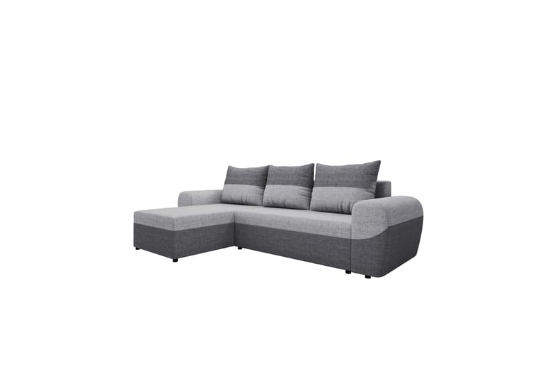 Chameli Sovesofa med Sjeselong 3-seter - Mørkegrå / Lysegrå - Møbler - Sofaer - Sovesofaer