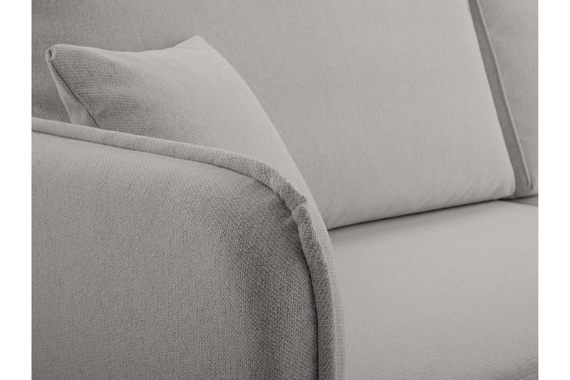 Chandru Sovesofa med Sjeselong 3-seter i Plysj - Beige - Møbler - Sofaer - Sovesofaer