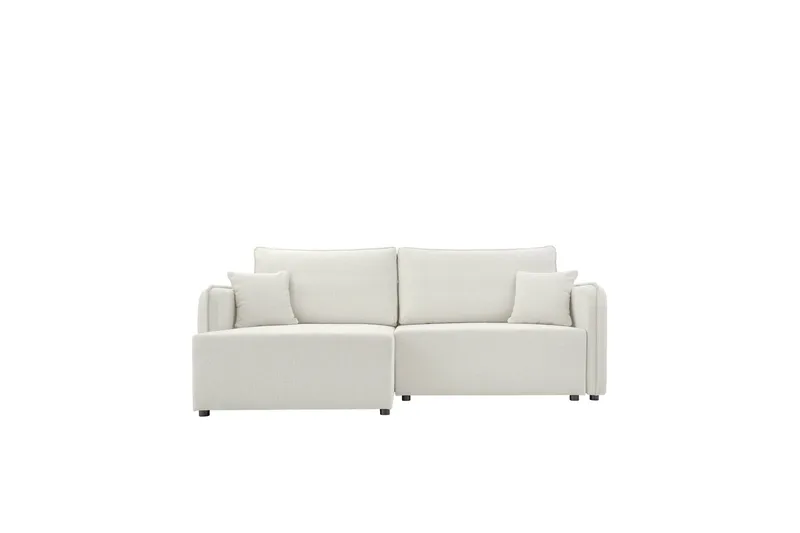 Chandru Sovesofa med Sjeselong 3-seter i Plysj, Beige