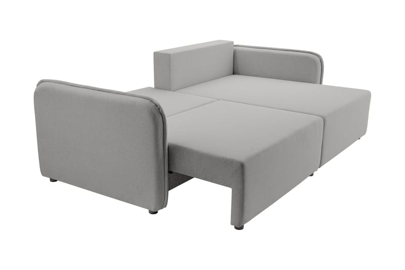 Chandru Sovesofa med Sjeselong 3-seter i Plysj - Gul - Møbler - Sofaer - Sovesofaer