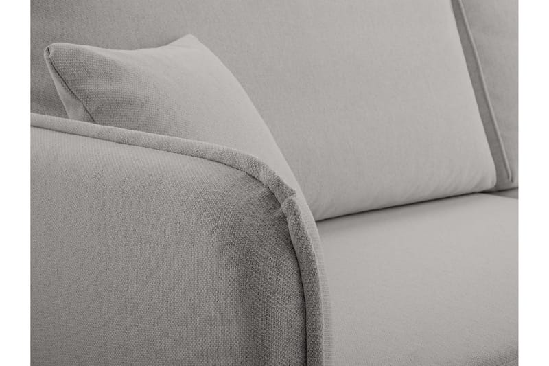 Chandru Sovesofa med Sjeselong 3-seter i Plysj - Gul - Møbler - Sofaer - Sovesofaer