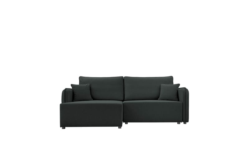 Chandru Sovesofa med Sjeselong 3-seter - Svart - Møbler - Sofaer - Sovesofaer