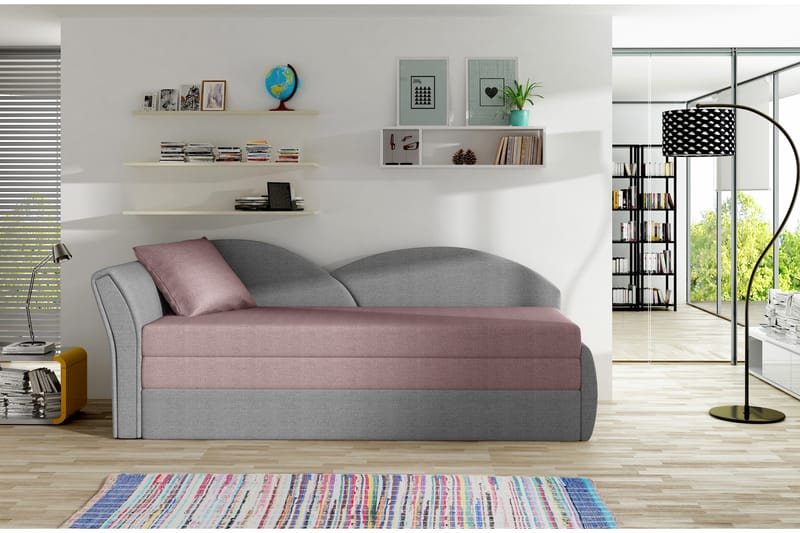 Chasidi Sovesofa 2-seters - Rosa/Grå - Møbler - Sofaer - Sovesofaer