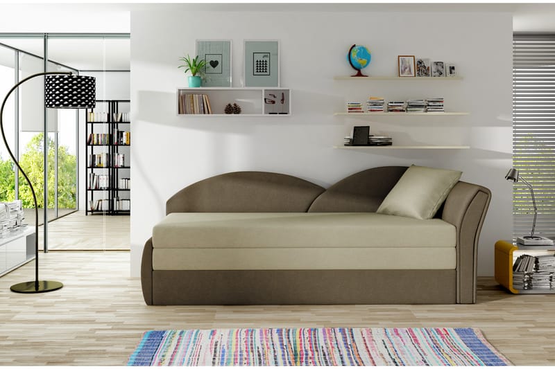 Chasidi Sovesofa - Beige/Brun - Sovesofaer - 3 seters sovesofa