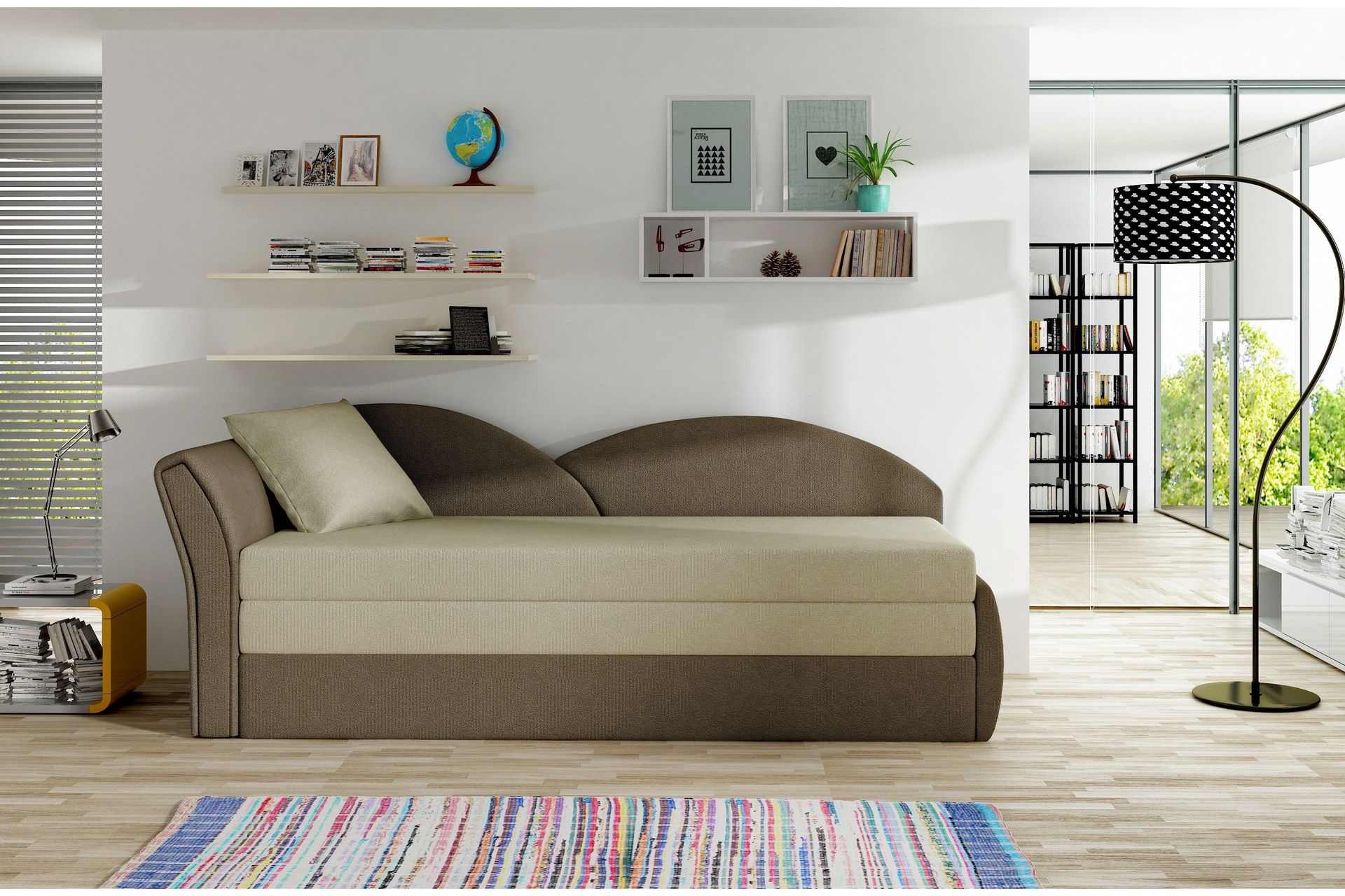 Chasidi Sovesofa - Beige/Brun