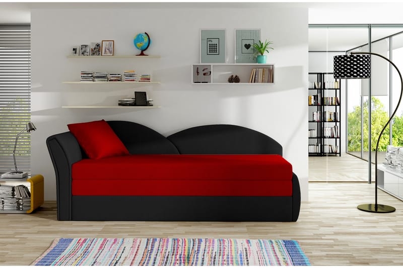 Chasidi Sovesofa - Rød/Svart - Møbler - Sofaer - Sovesofaer