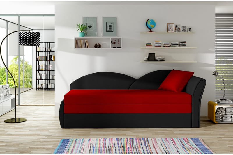 Chasidi Sovesofa - Rød/Svart - Møbler - Sofaer - Sovesofaer