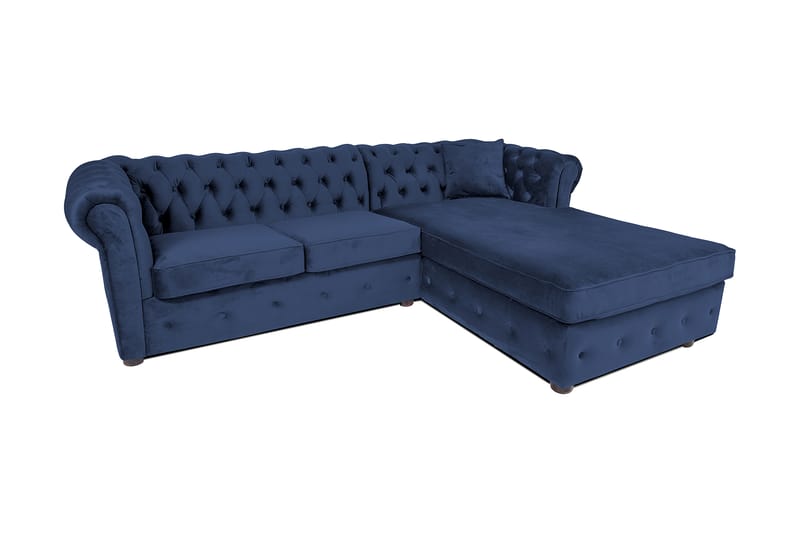 Chesterfield Deluxe Sovesofa 2-seters med Sjeselong - Sovesofaer - Sovesofa divan