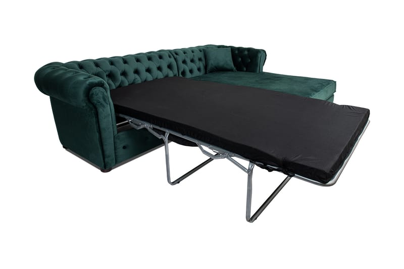 Chesterfield Deluxe Sovesofa 2-seters med Sjeselong - Møbler - Sofaer - Sovesofaer