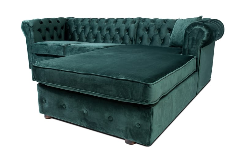 Chesterfield Deluxe Sovesofa 2-seters med Sjeselong - Møbler - Sofaer - Sovesofaer