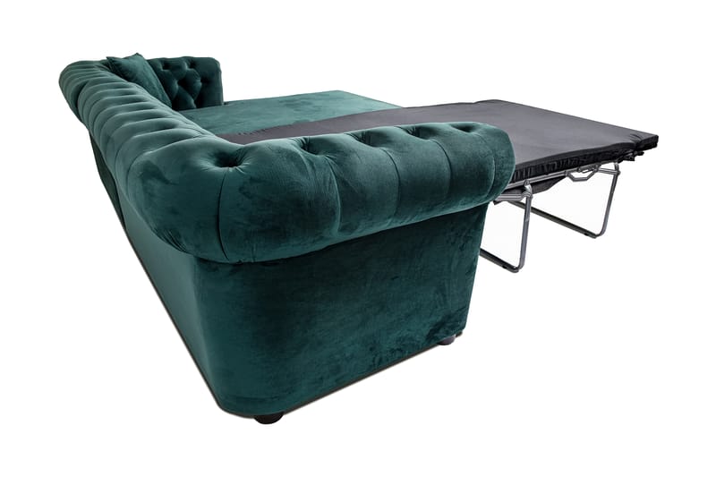 Chesterfield Deluxe Sovesofa 2-seters med Sjeselong - Møbler - Sofaer - Sovesofaer