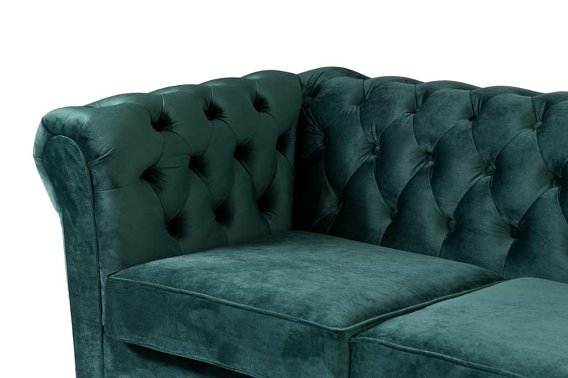 Chesterfield Deluxe Sovesofa 2-seters med Sjeselong - Møbler - Sofaer - Sovesofaer