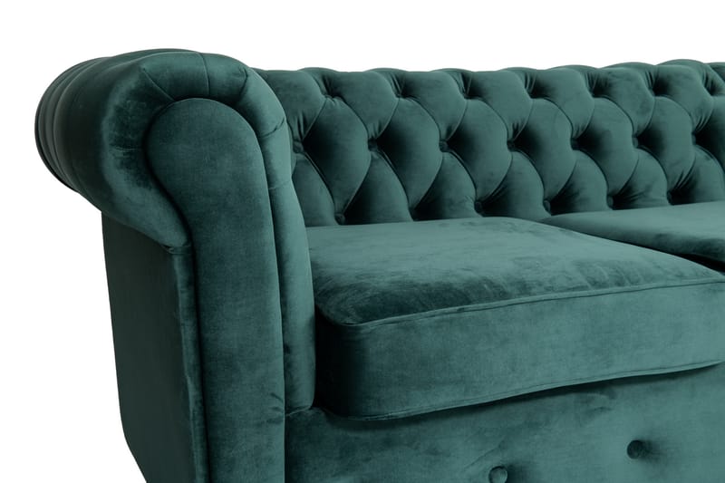 Chesterfield Deluxe Sovesofa 2-seters med Sjeselong - Møbler - Sofaer - Sovesofaer