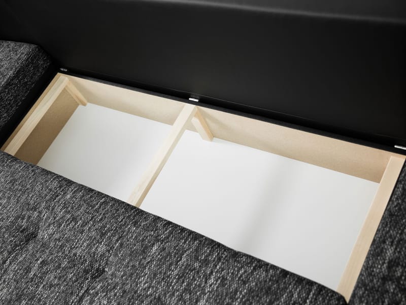 Cillo 5-seters U-formet sovesofa med dobbeltdivan - beige - Møbler - Sofaer - Sovesofaer