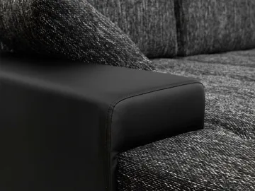 Cillo 5-seters U-formet sovesofa med dobbeltdivan - grå - Møbler - Sofaer - Sovesofaer