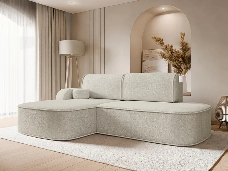 Cinrel Sovesofa med sjeselong 3-seter - Beige - Møbler - Sofaer - Sovesofaer