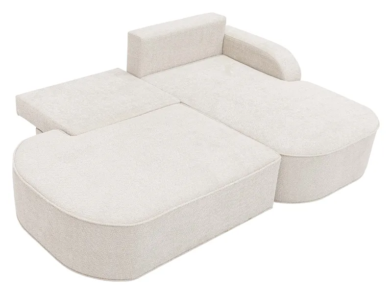 Cinrel Sovesofa med sjeselong 3-seter - Beige - Møbler - Sofaer - Sovesofaer
