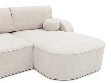 Cinrel Sovesofa med sjeselong 3-seter - Grå - Møbler - Sofaer - Sovesofaer