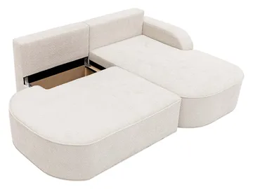 Cinrel Sovesofa med sjeselong 3-seter - Grå - Møbler - Sofaer - Sovesofaer