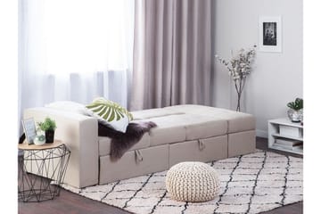 Citlalic 3-seter Sovesofa 90x210 cm med Oppbevaring i Stoff - Beige - Møbler - Sofaer - Sovesofaer