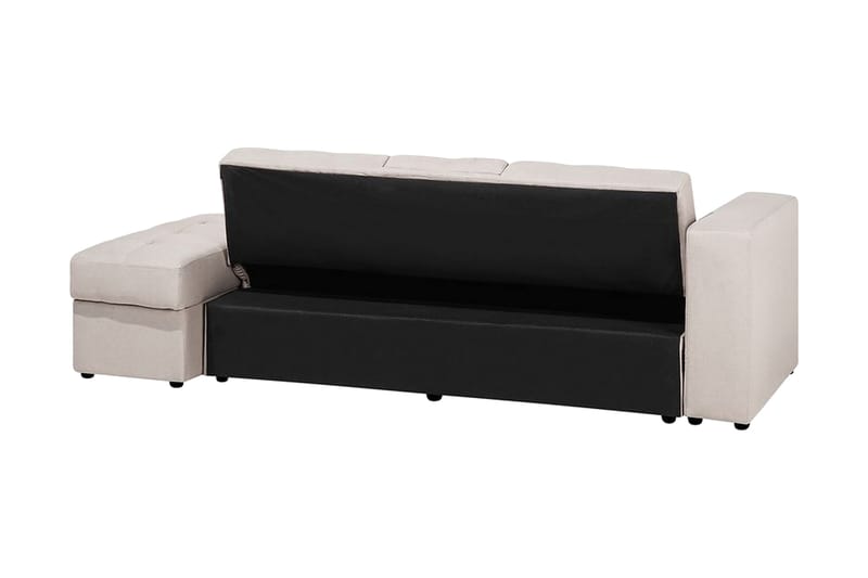 Citlalic 3-seter Sovesofa 90x210 cm med Oppbevaring i Stoff - Beige - Møbler - Sofaer - Sovesofaer