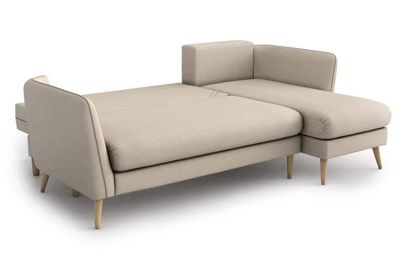 Claravik Sovesofa med Divan - Beige - Møbler - Sofaer - Sovesofaer