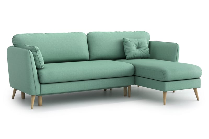 Claravik Sovesofa med Divan - Grønn - Møbler - Sofaer - Sovesofaer
